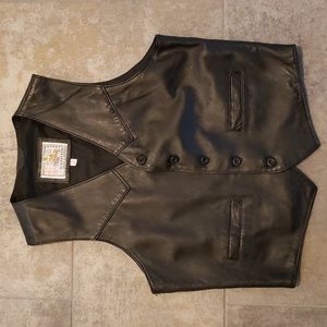 Men's Leather Vest LARGE Gino Leathers